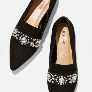 Embellished JustFab flats